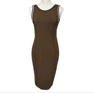 Zara‎ Elegant Brown Sleeveless Dress